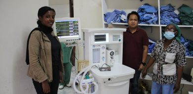 New anesthesia machine for Sher Hospital