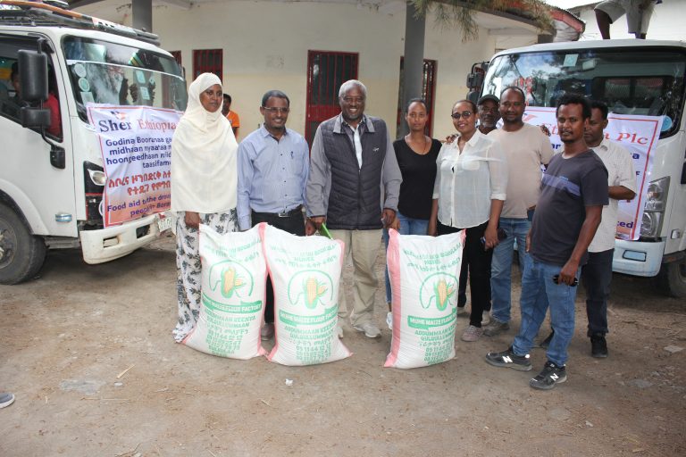 Food-aid for drought affected Borena-region sher