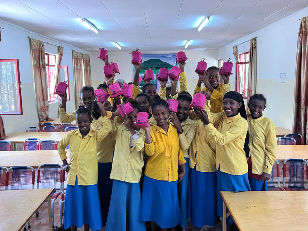 350 girls supported with Mela for her reusable sanitary pads Sher